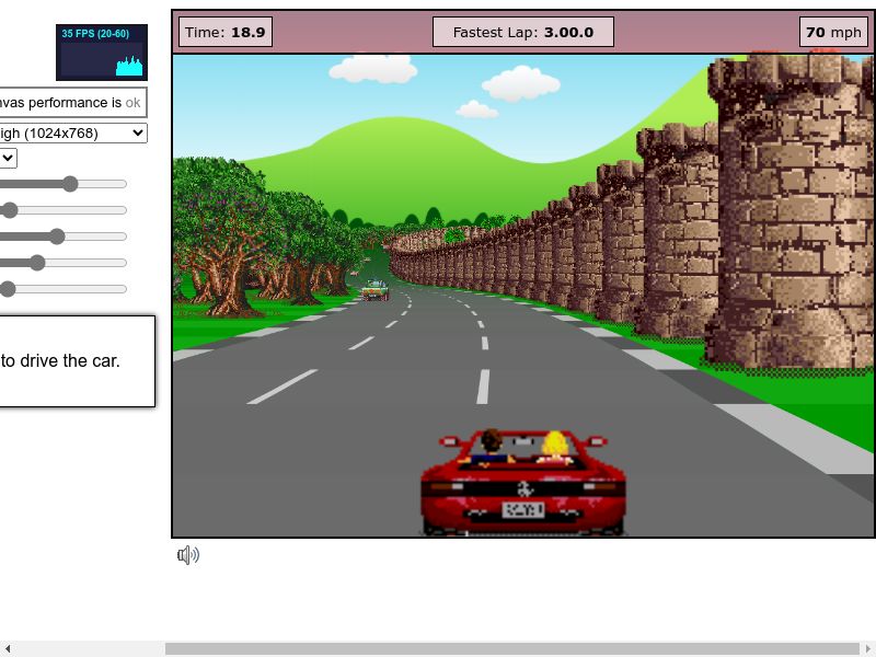 Javascript Pseudo 3D Racer