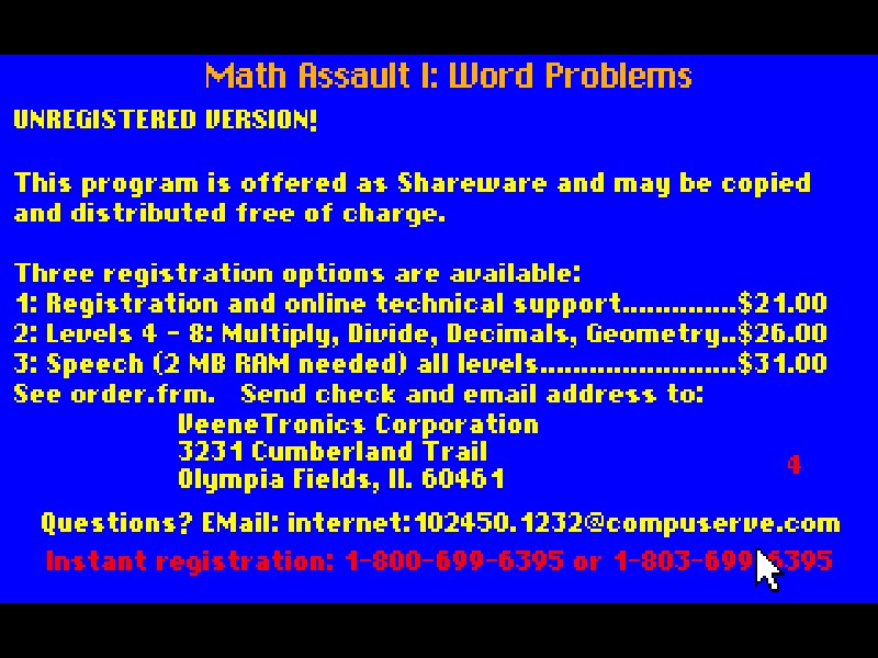 Math Assault I: Word Problems