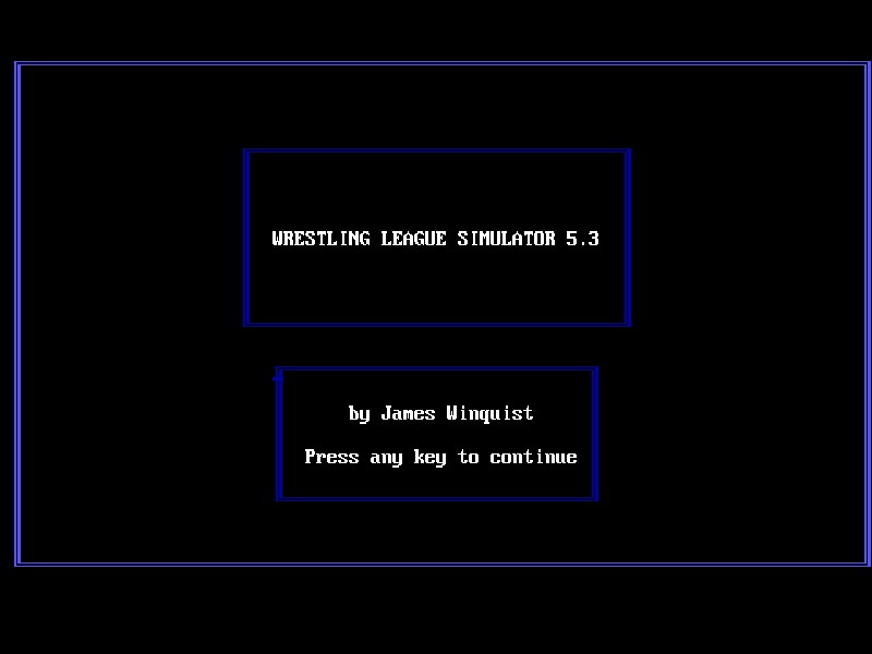 Wrestling League Simulator